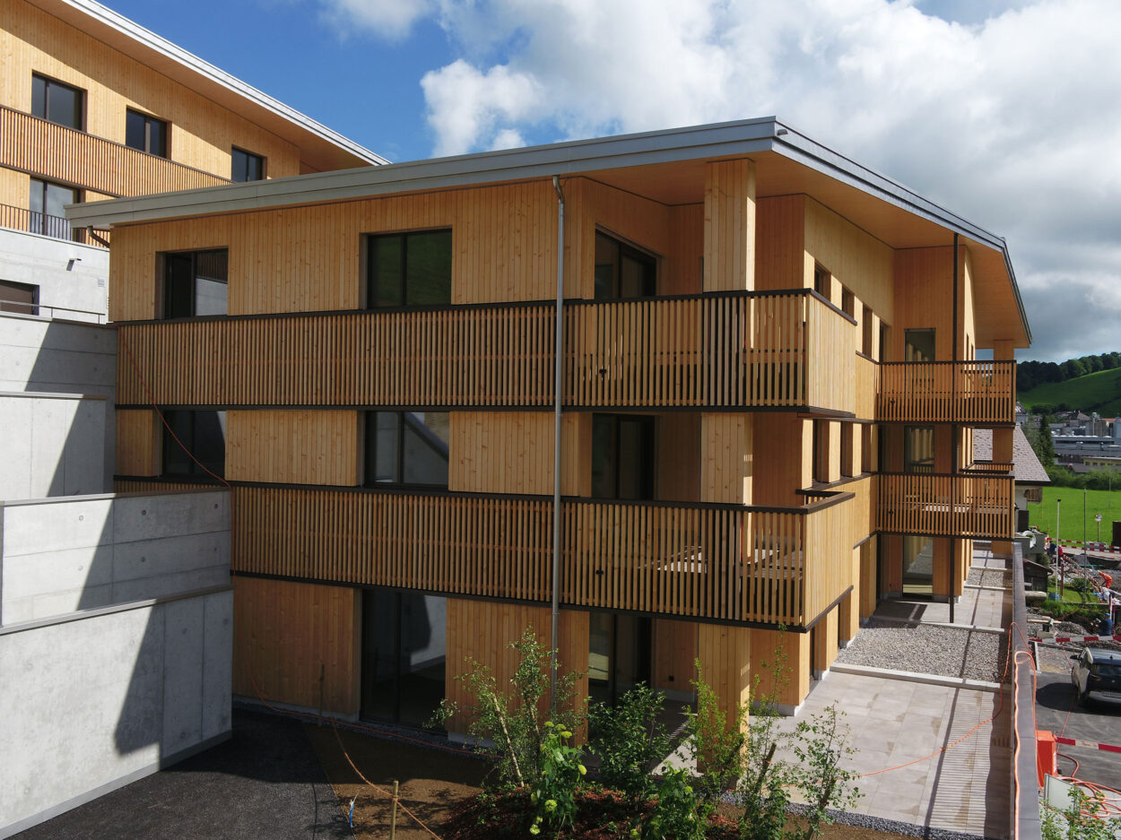 Mehrfamilienhäuser, Rothenthurm SZ, Wohnbau, Holzbauauftrag