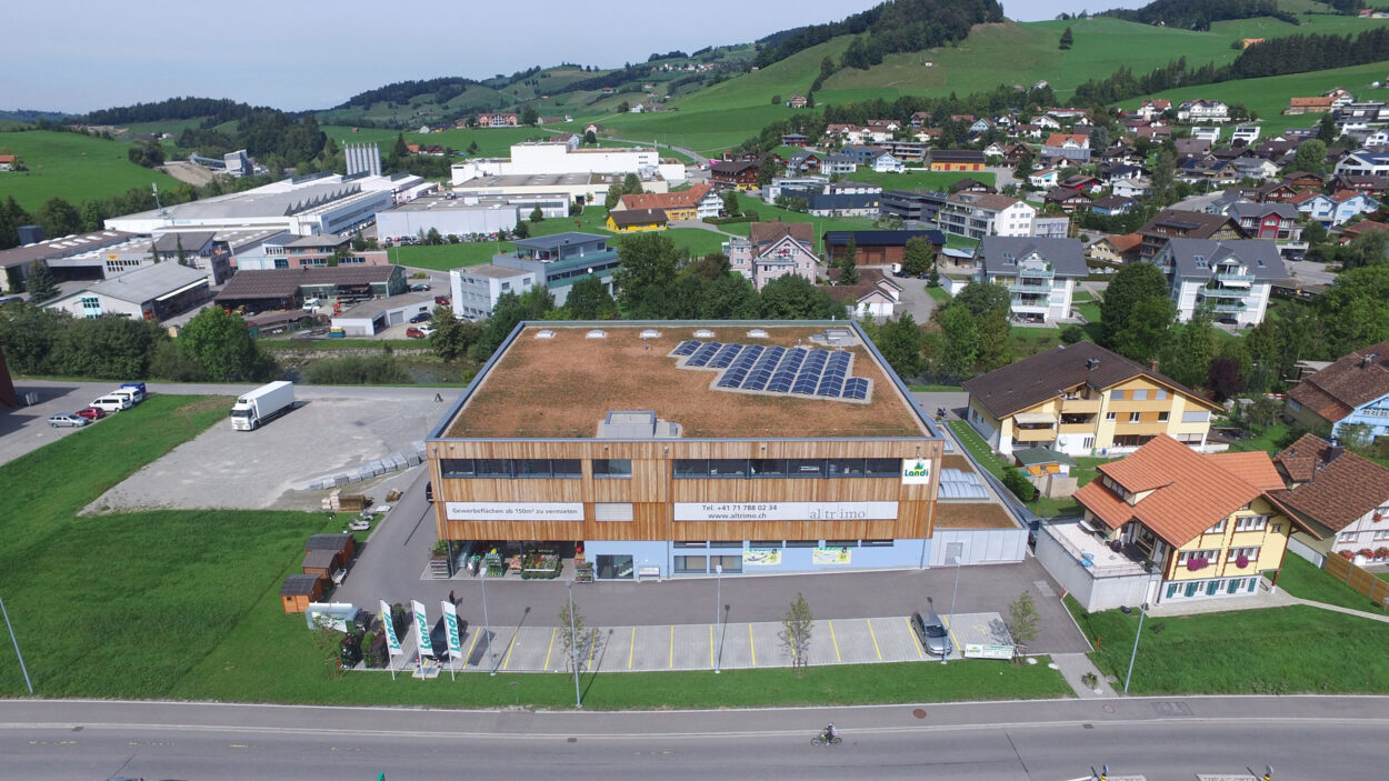 Geschäftshaus, LAVEBA Genossenschaft, Appenzell AI, Industrie- und Gewerbebau, LANDI-Bauten
