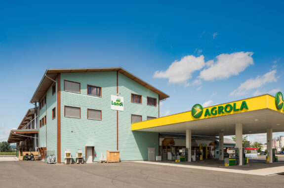 Verkaufsladen, LANDI-Mark AG Sursee, Buttisholz LU, LANDI-Bauten Verkaufsladen, LANDI-Mark AG Sursee, Buttisholz LU
