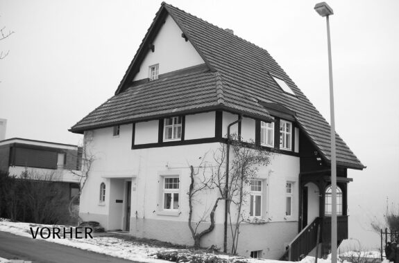 Vorher Einfamilienhaus, An- und Umbau, Thalwil ZH