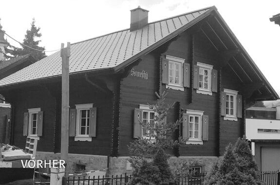 Vorher Einfamilienhaus, Ersatzneubau, Andermatt UR, Umbau Vorher Einfamilienhaus, Ersatzneubau, Andermatt UR