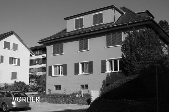 Vorher Mehrfamilienhaus, Aufstockung, Zug ZG