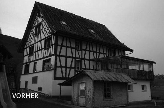 Vorher Wohnhaus und Besenbeiz, Umbau, Hütten ZH