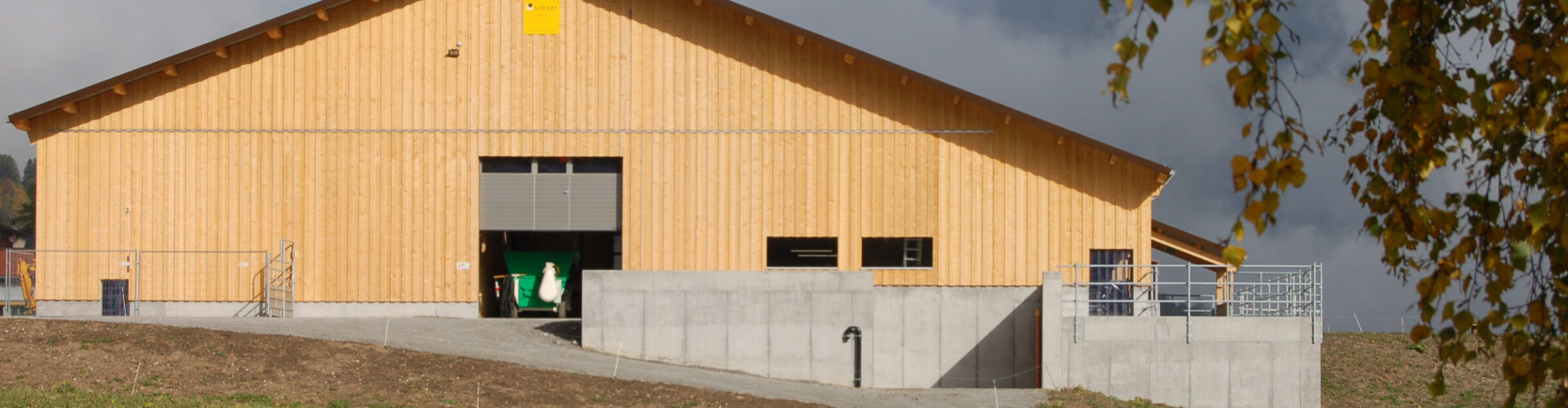 Laufstall mit Futterlagerung, Salouf GR