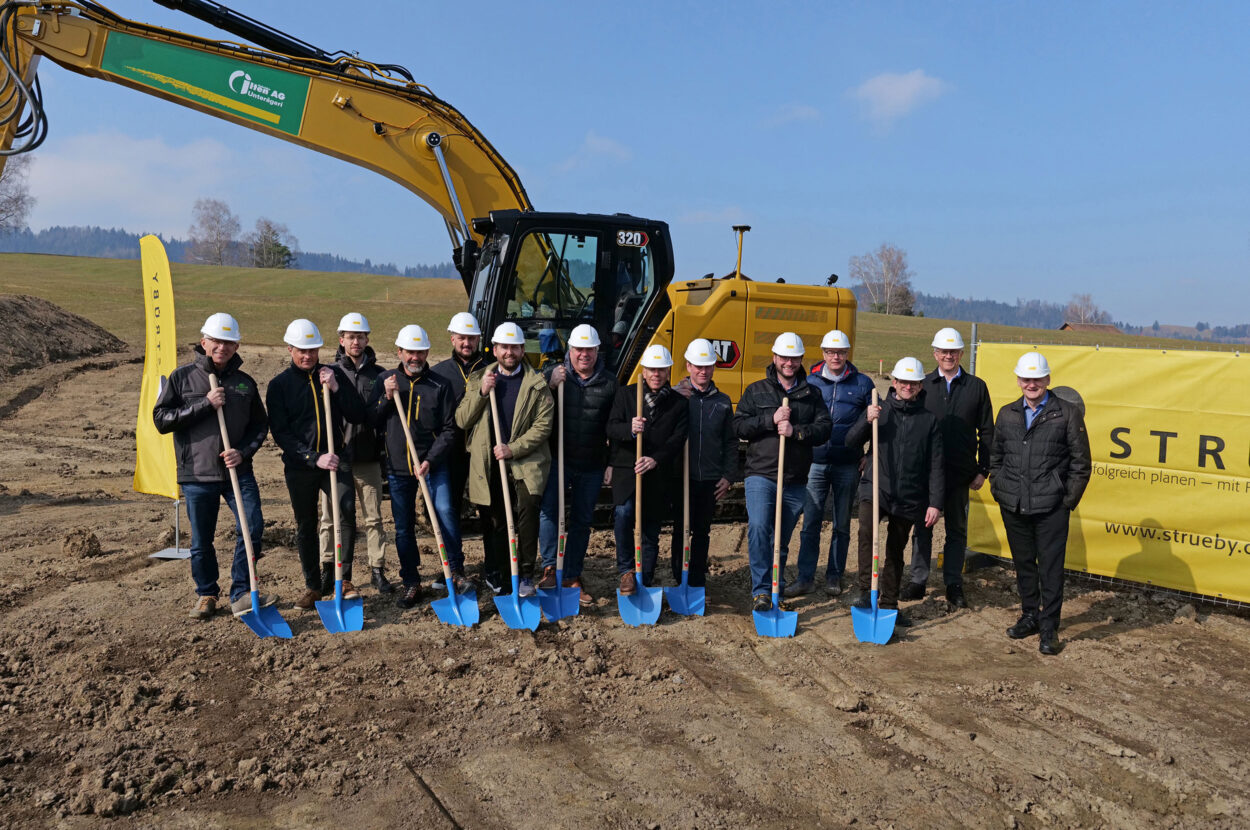 Geschäftshaus, Korporation Unterägeri, Unterägeri ZG, Spatenstich