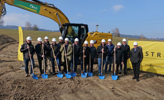 Geschäftshaus, Korporation Unterägeri, Unterägeri ZG, Spatenstich