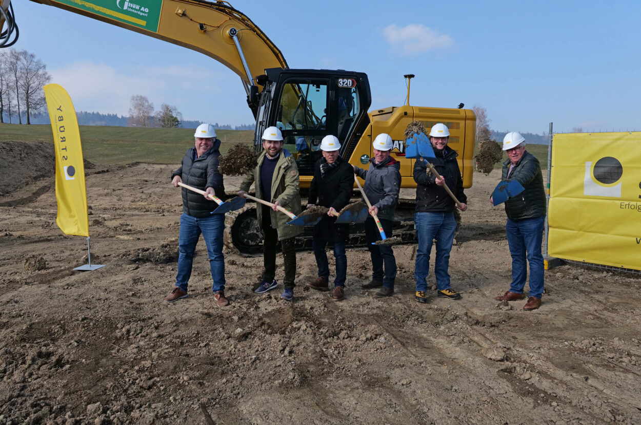 Geschäftshaus, Korporation Unterägeri, Unterägeri ZG, Spatenstich