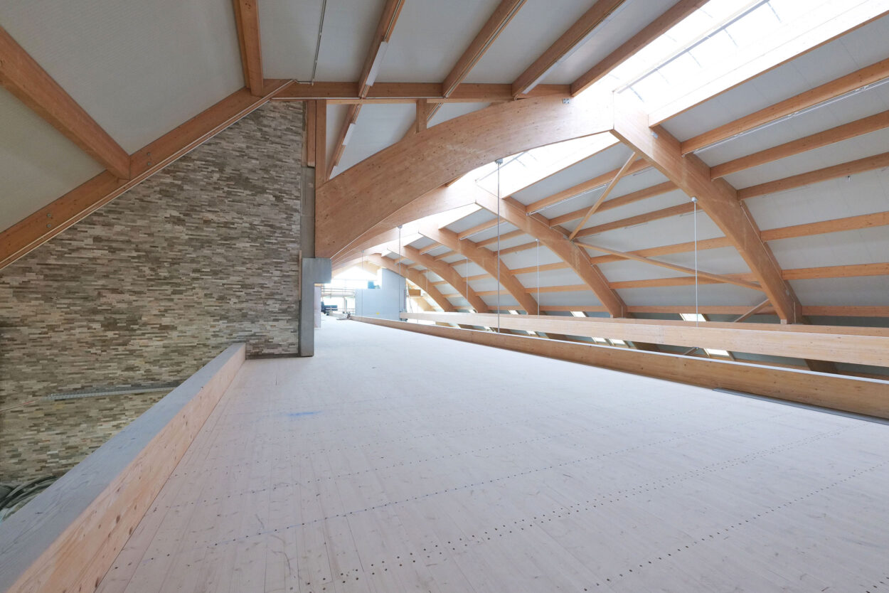 Dachkonstruktion, Vogel's Offroads AG, Lyssach BE, Umbau, Holzbauaufträge