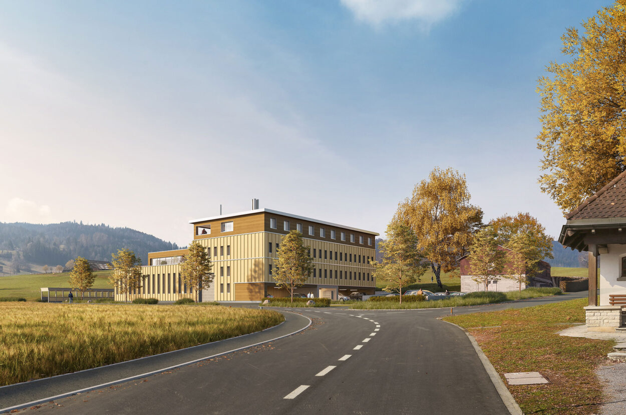 Visualisierung Geschäftshaus, Korporation Unterägeri, Unterägeri ZG