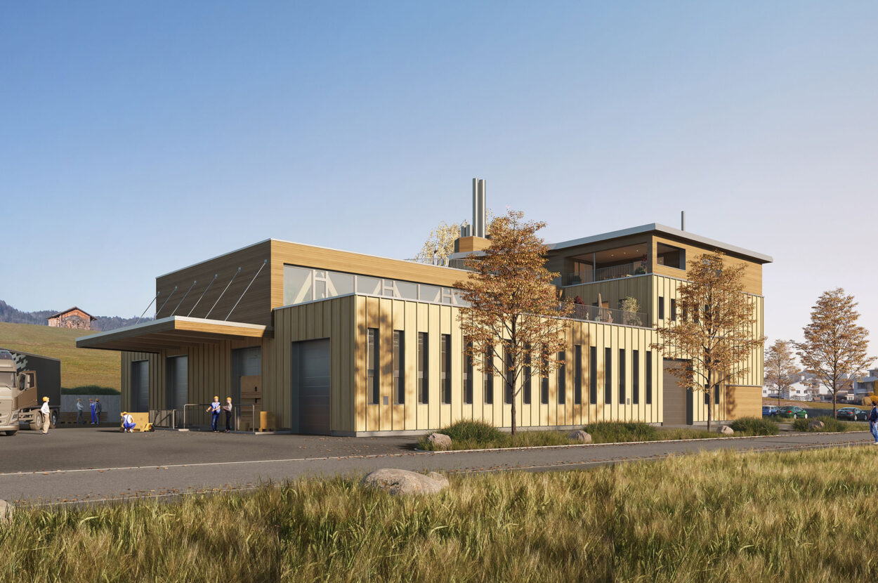 Visualisierung Geschäftshaus, Korporation Unterägeri, Unterägeri ZG