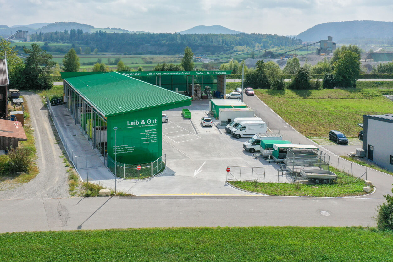 Recyclinghof, Leib und Gut Umweltservice GmbH, Wil ZH, Holzbauaufträge, Industrie- und Gewerbebau