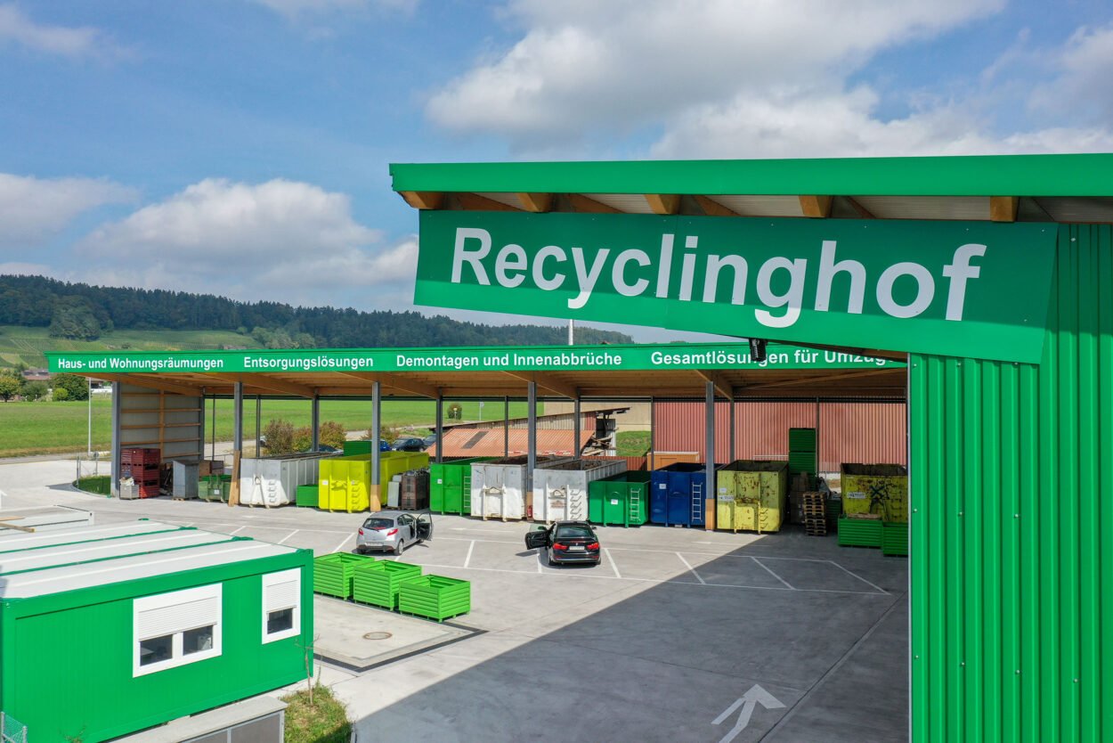 Recyclinghof, Leib und Gut Umweltservice GmbH, Wil ZH, Holzbauaufträge, Industrie- und Gewerbebau