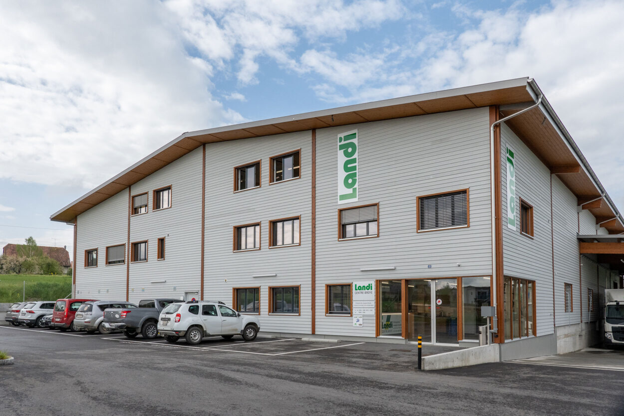 Agrarzentrum, LANDI Centre Broye Genossenschaft, Cugy LANDI-Bauten Agrarzentrum, LANDI Centre Broye Genossenschaft, Cugy LANDI-Bauten