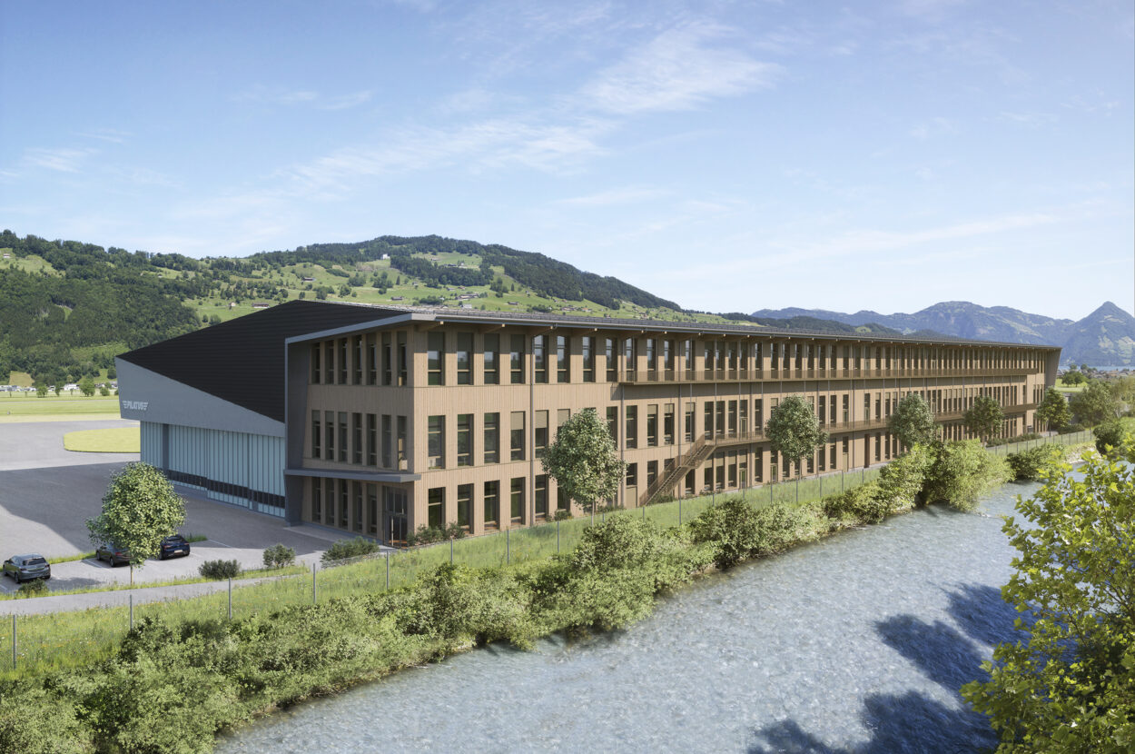 Visualisierung Pilatus Halle Brisen, Buochs