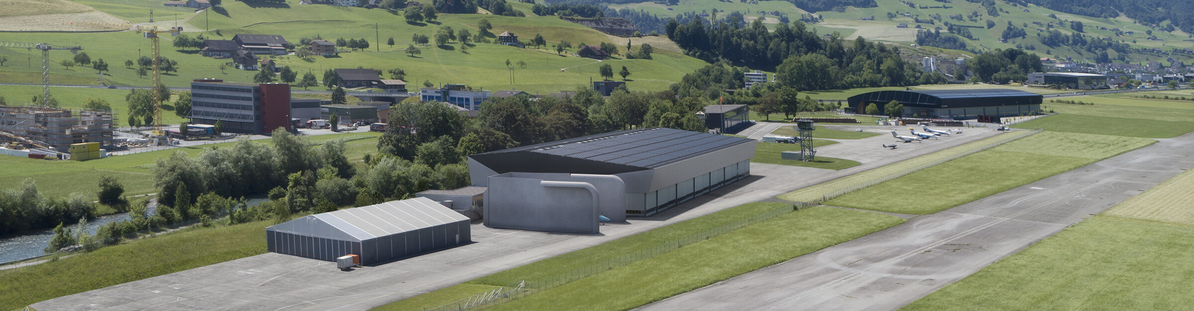 Visualisierung Pilatus Halle Brisen, Buochs