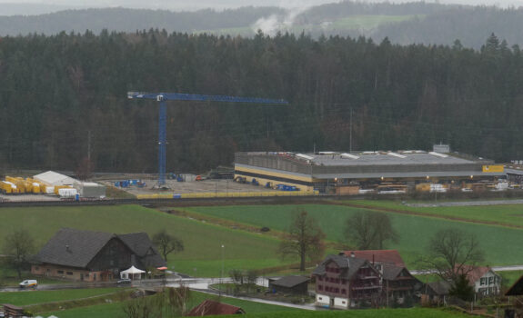 Produktionszentrum Root, Abschluss Baumeisterarbeiten