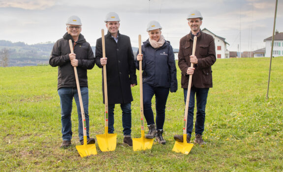 Spatenstich Betriebs- und Bürogebäude, Knutwiler, Triengen 15.12.2023