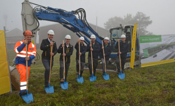 Recyclinghof, Leib und Gut Umweltservice GmbH, Wil ZH¨, Spatenstich