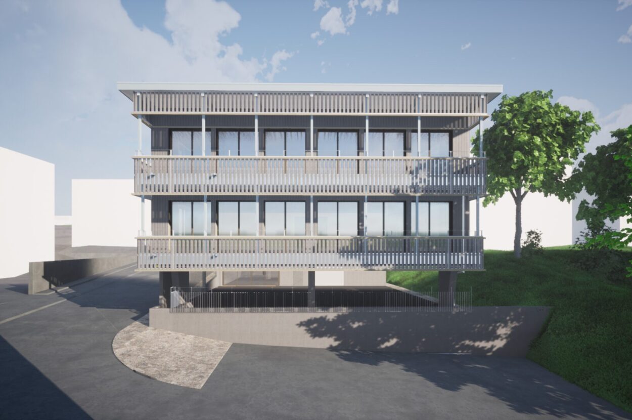 Schulgebäude BBZG, Pfäffikon SZ, Visualisierung