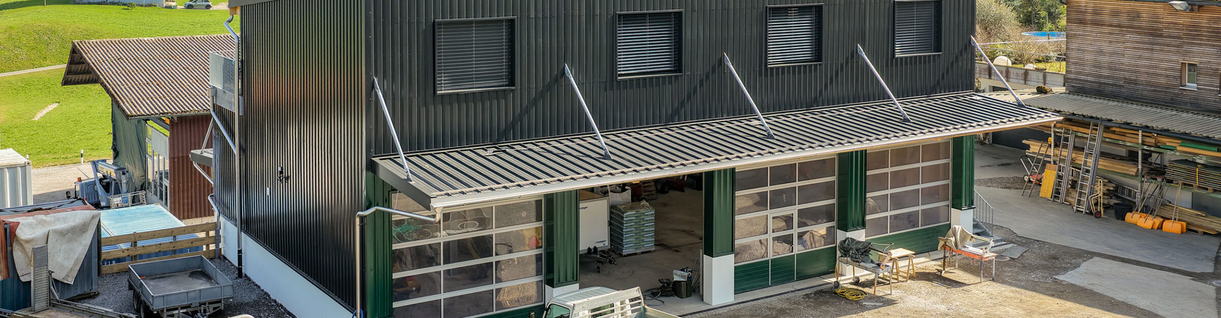 Gewerbegebäude, Rosafio Giovanni Gartenbau, Altendorf SZ