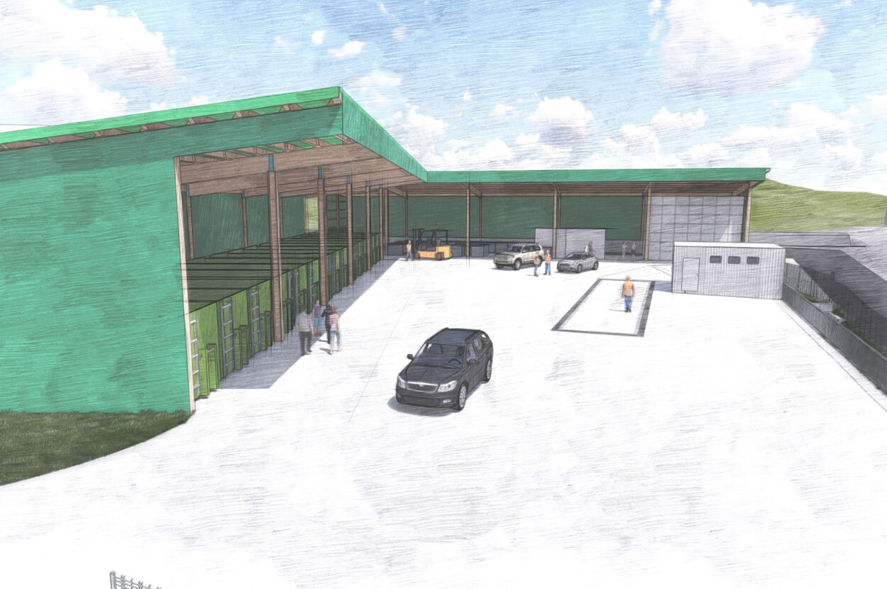 Recyclinghof, Leib und Gut Umweltservice GmbH, Wil ZH¨, Visualisierung