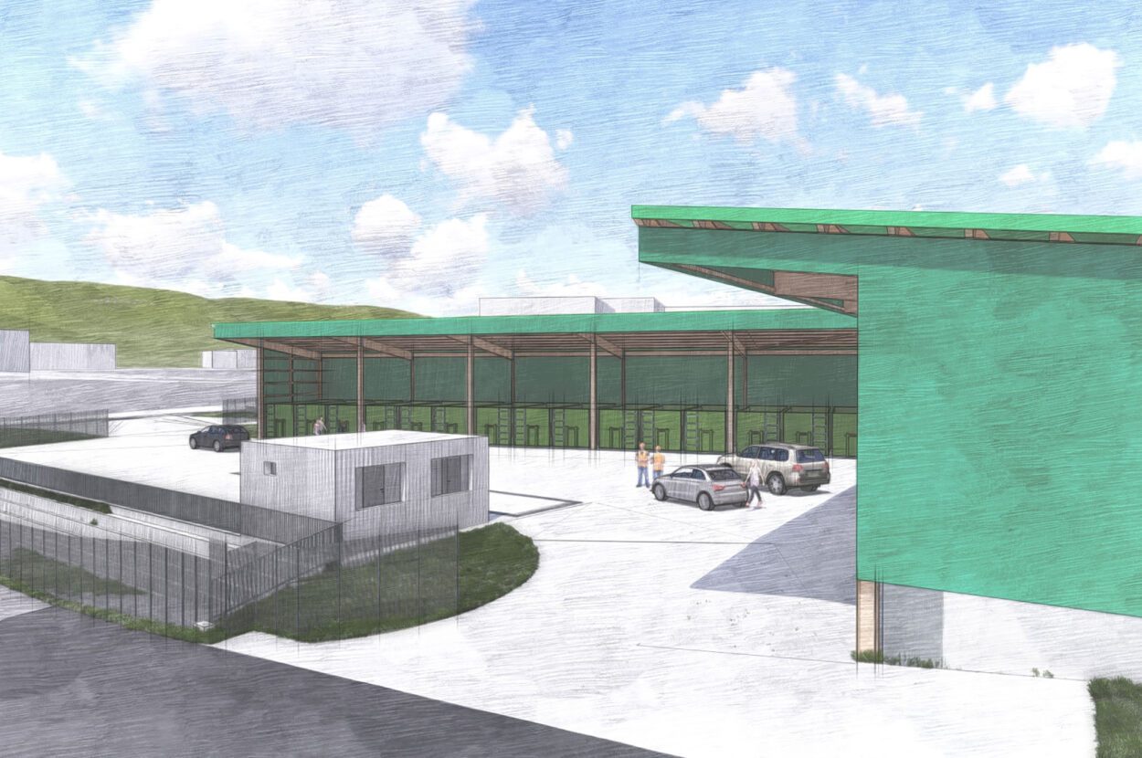 Recyclinghof, Leib und Gut Umweltservice GmbH, Wil ZH¨, Visualisierung