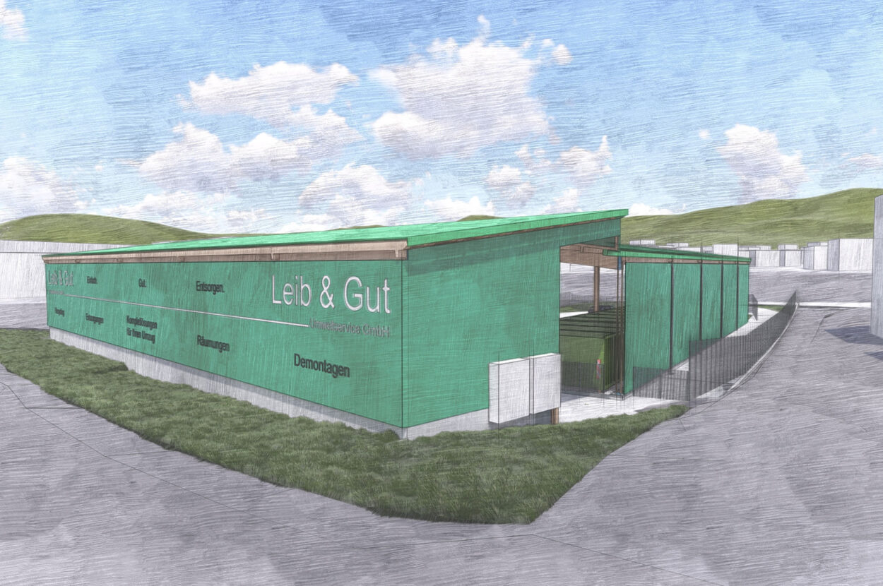 Recyclinghof, Leib und Gut Umweltservice GmbH, Wil ZH¨, Visualisierung