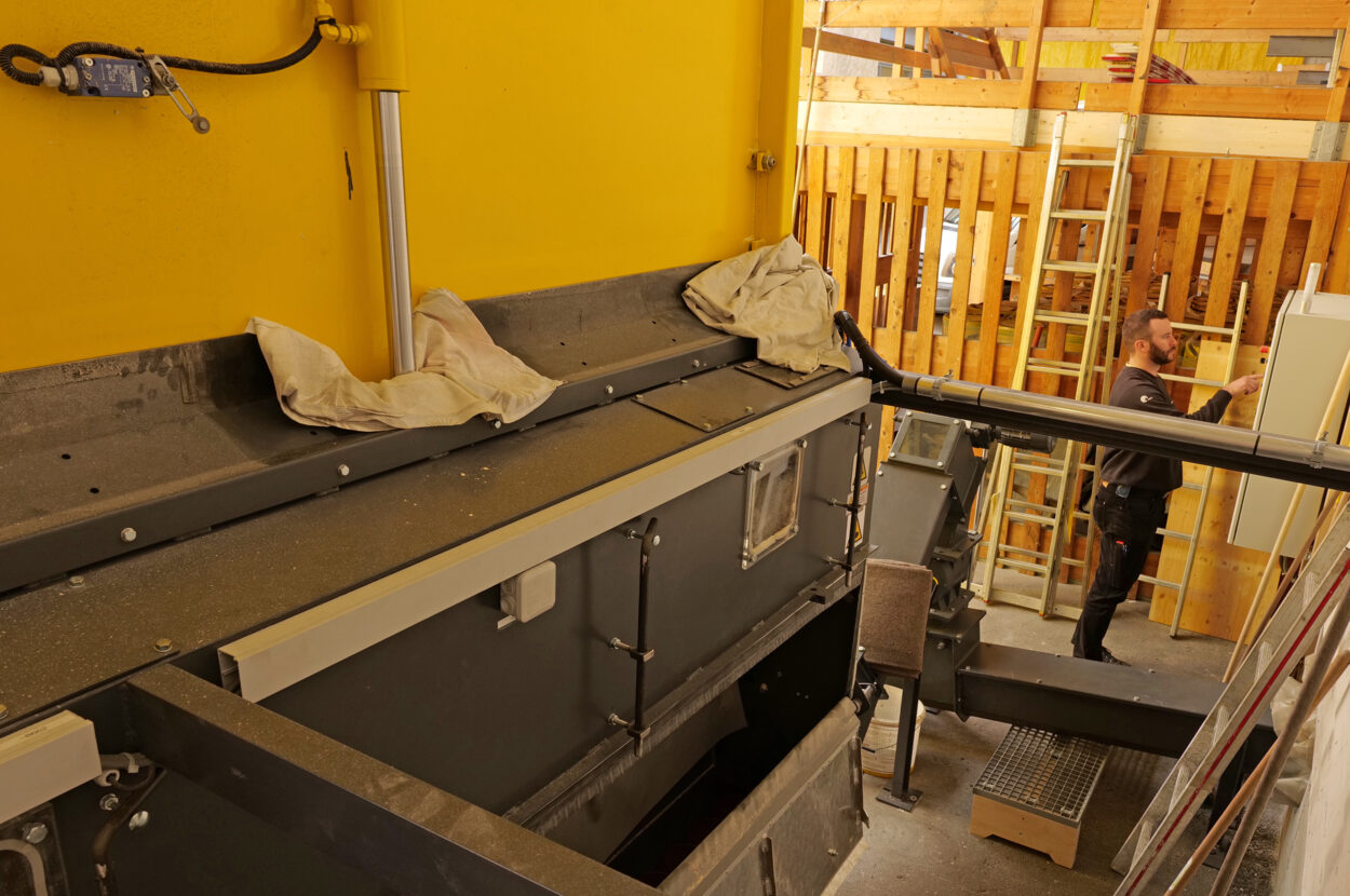 CO2 neutrale Wärmeerzeugung, Holzschnitzerheizung