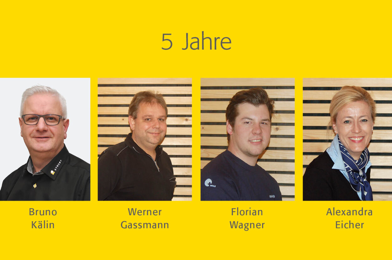 Strüby Unternehmungen, Arbeitsjubilaren 2021