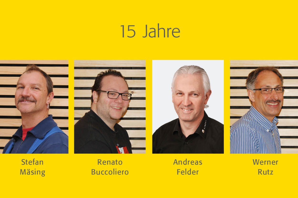 Strüby Unternehmungen, Arbeitsjubilaren 2021