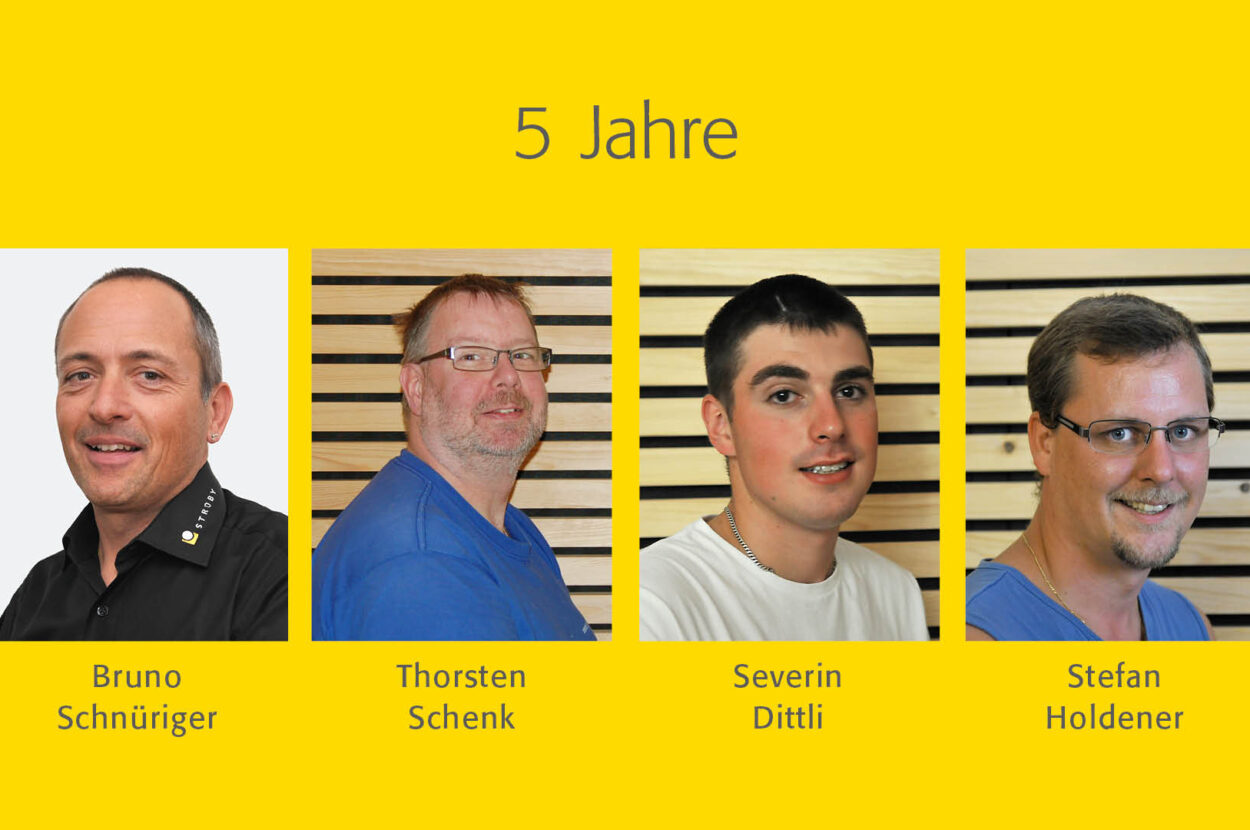 Strüby Unternehmungen, Arbeitsjubilaren 2021