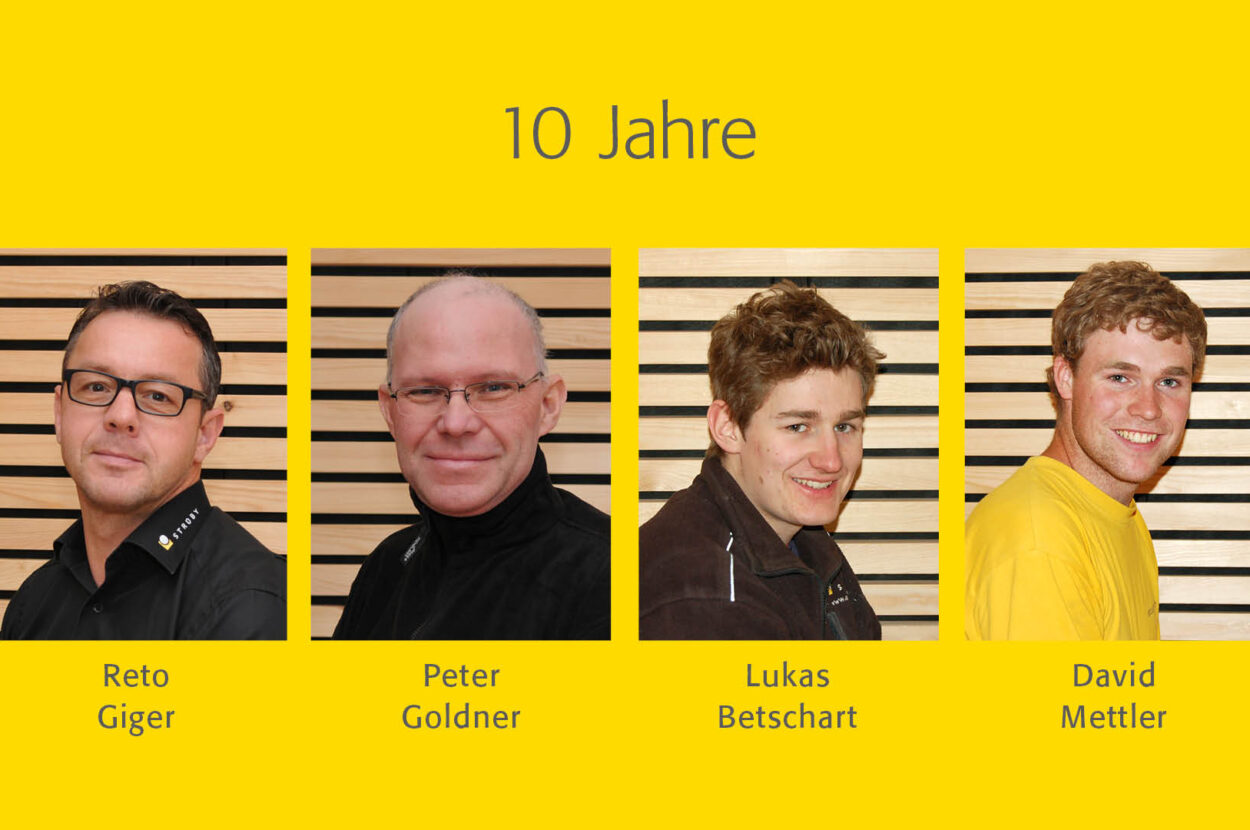 Strüby Unternehmungen, Arbeitsjubilaren 2021