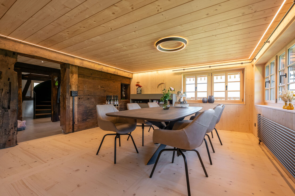 Bauernhaus, Umbau und Renovation, Lauerz SZ, Esszimmer