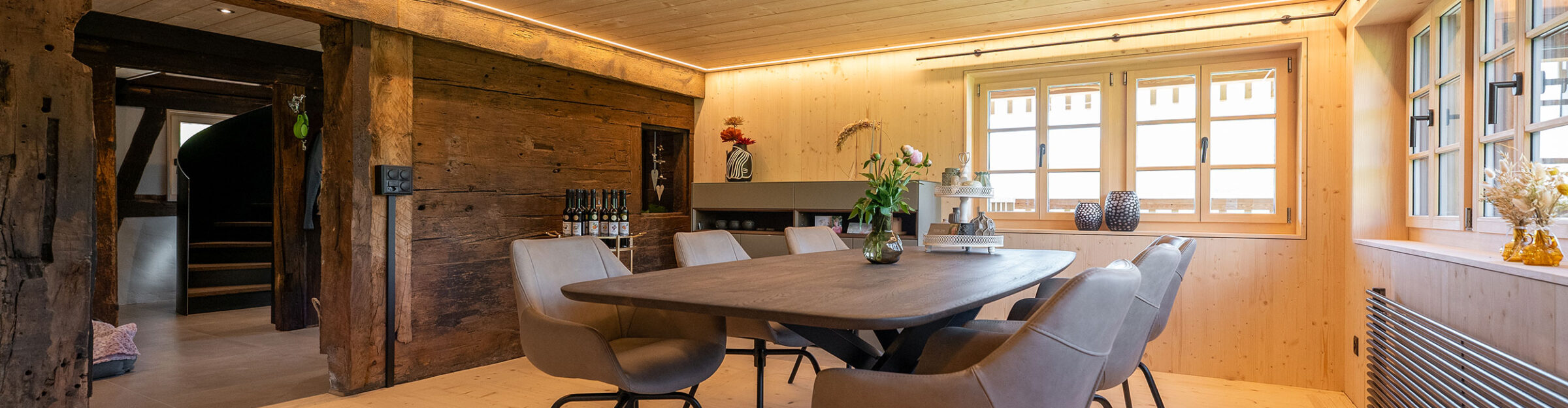 Bauernhaus, Umbau und Renovation, Lauerz SZ, Esszimmer