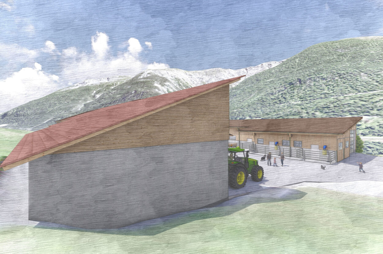 An- und Umbau Mutterkuhstall, Zernez GR