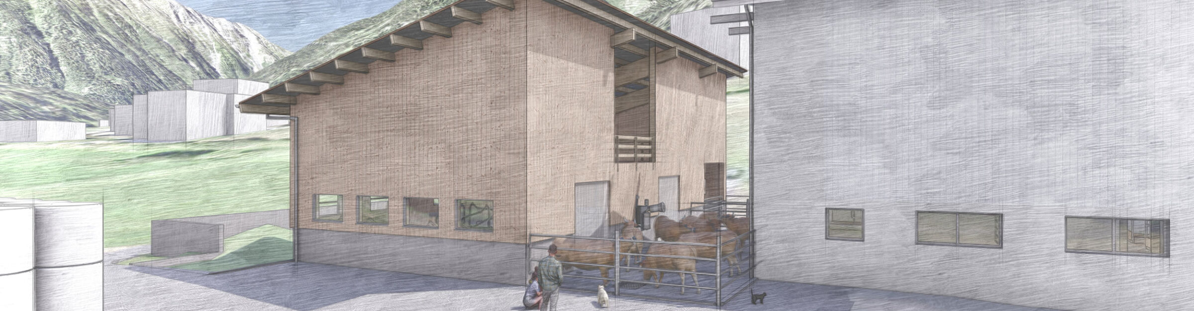 An- und Umbau Jungviehstall, Lavin GR