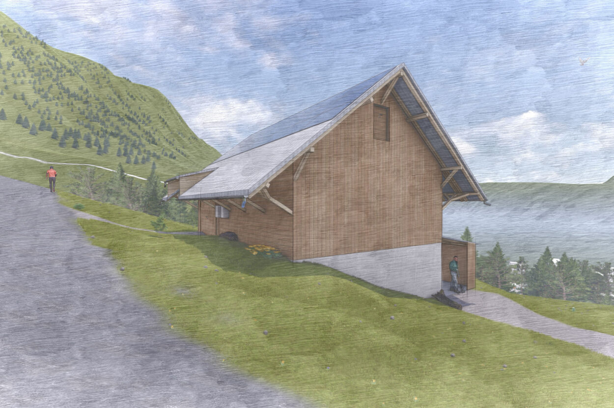 Schafstall, Ersatzneubau, Alpnach Dorf OW