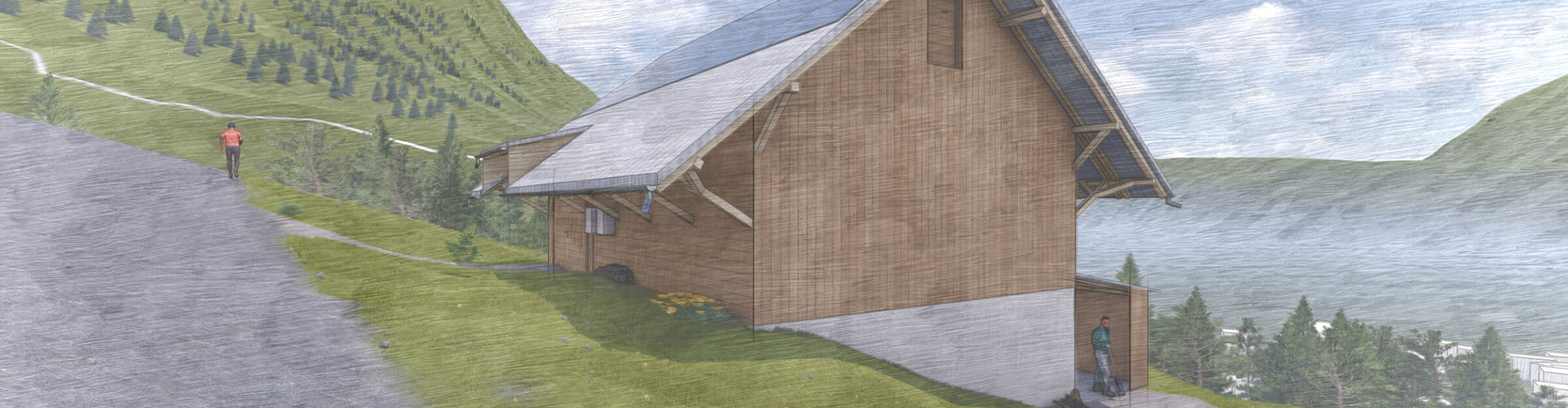 Schafstall, Ersatzneubau, Alpnach Dorf OW