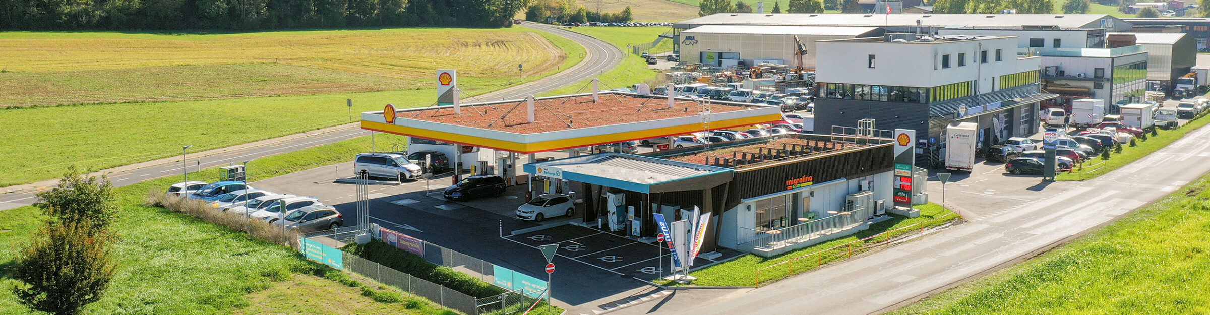 Tankstelle mit Shop, Artelia Suisse SA, Palézieux-Gare VD