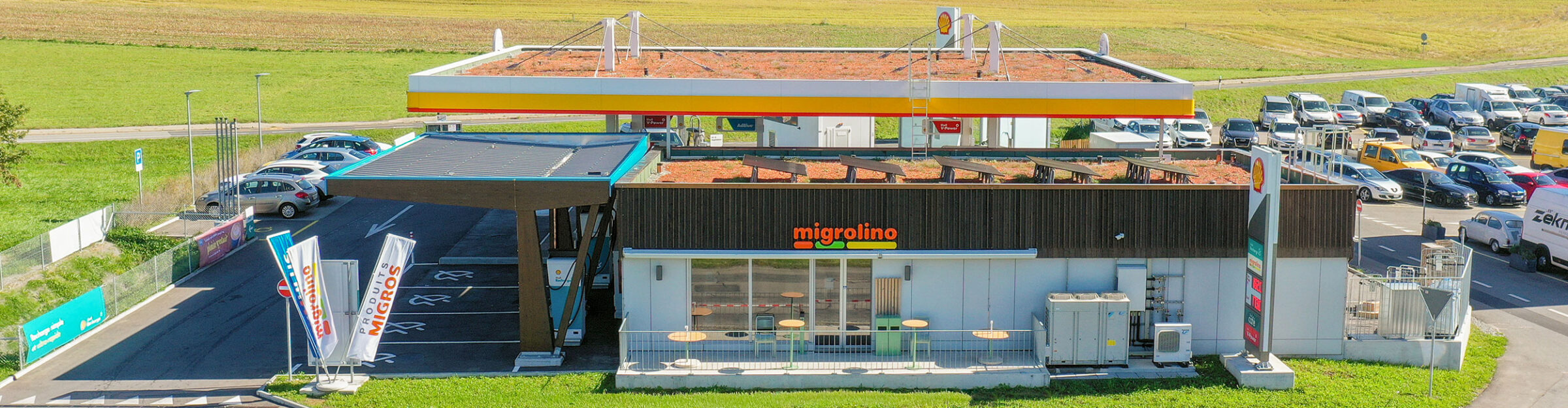 Tankstelle mit Shop, Artelia Suisse SA, Palézieux-Gare VD
