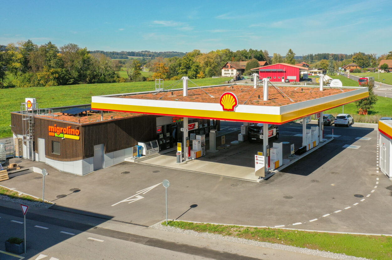 Tankstelle mit Shop, Artelia Suisse SA, Palézieux-Gare VD