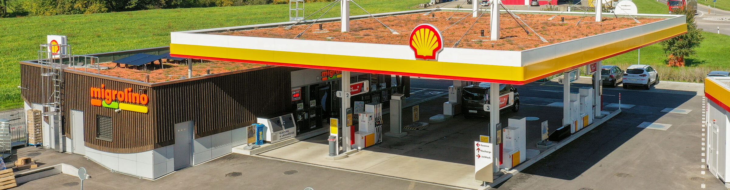Tankstelle mit Shop, Artelia Suisse SA, Palézieux-Gare VD