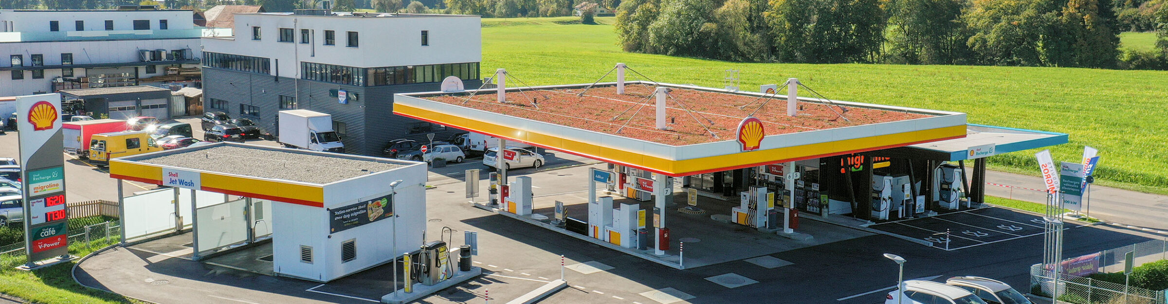 Tankstelle mit Shop, Artelia Suisse SA, Palézieux-Gare VD