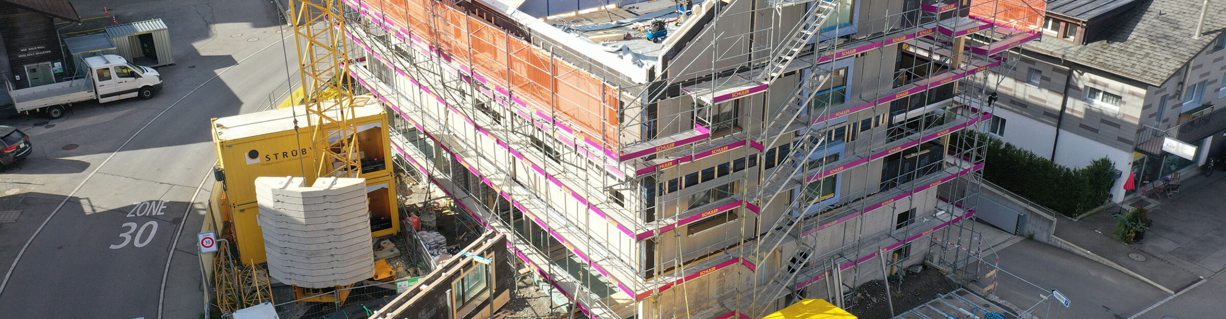 Mehrfamilienhaus Klewenstock, Emmetten NW Aufrichten