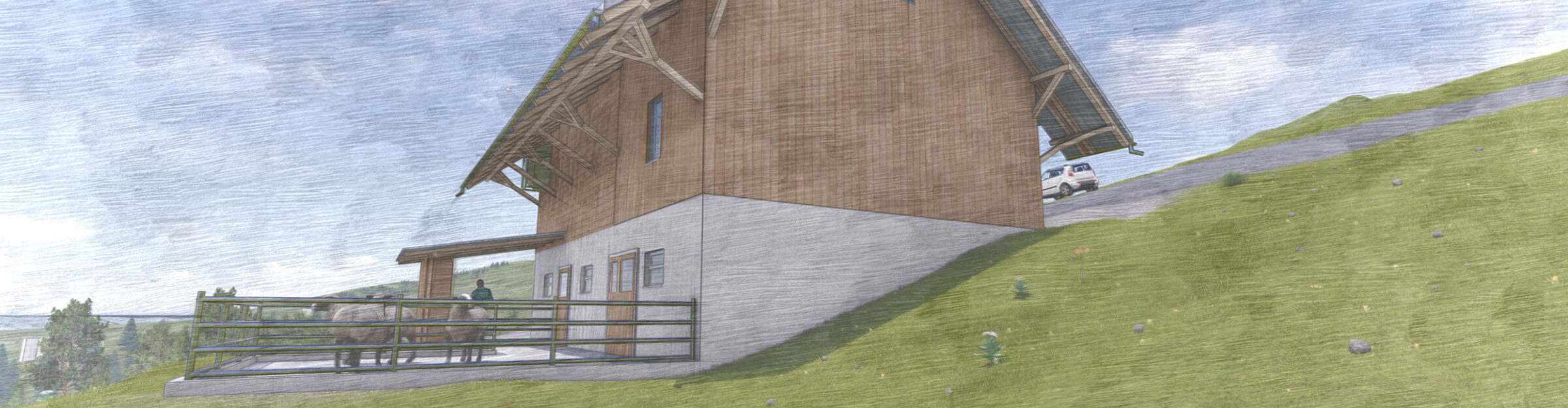 Schafstall, Ersatzneubau, Alpnach Dorf OW