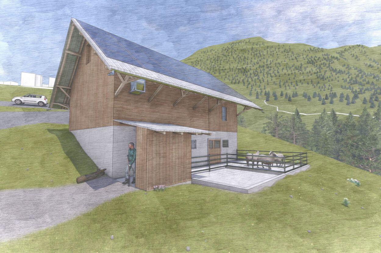 Schafstall, Ersatzneubau, Alpnach Dorf OW