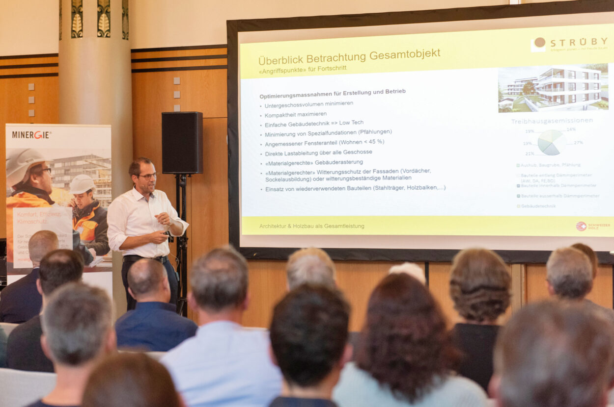 Strüby an der Minergie Fachtagung mit Beat Kenel