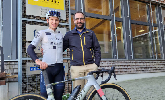 Strüby Sponsoring Schmid Miro mit Ivo Steiner