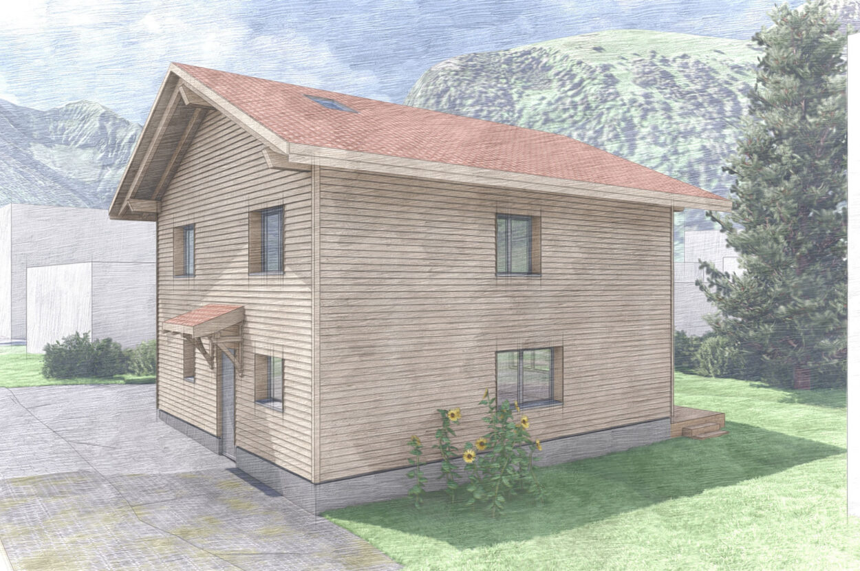 Einfamilienhaus mit Garage, Studen SZ