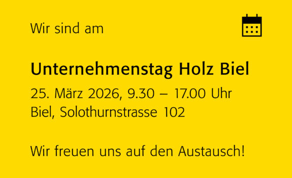 Messe Unternehmenstag Holz Biel 2026